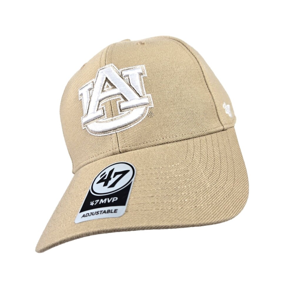Auburn Tigers Tan Adjustable Hat Cap ‘47 Brand MVP NCAA Adjustable New